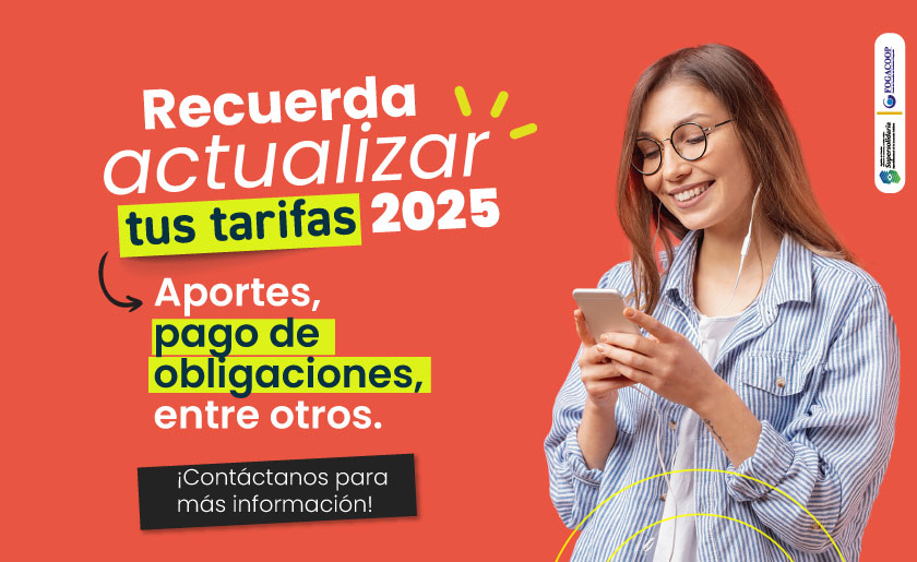 Recuerda actualizar tus tarifas 2025